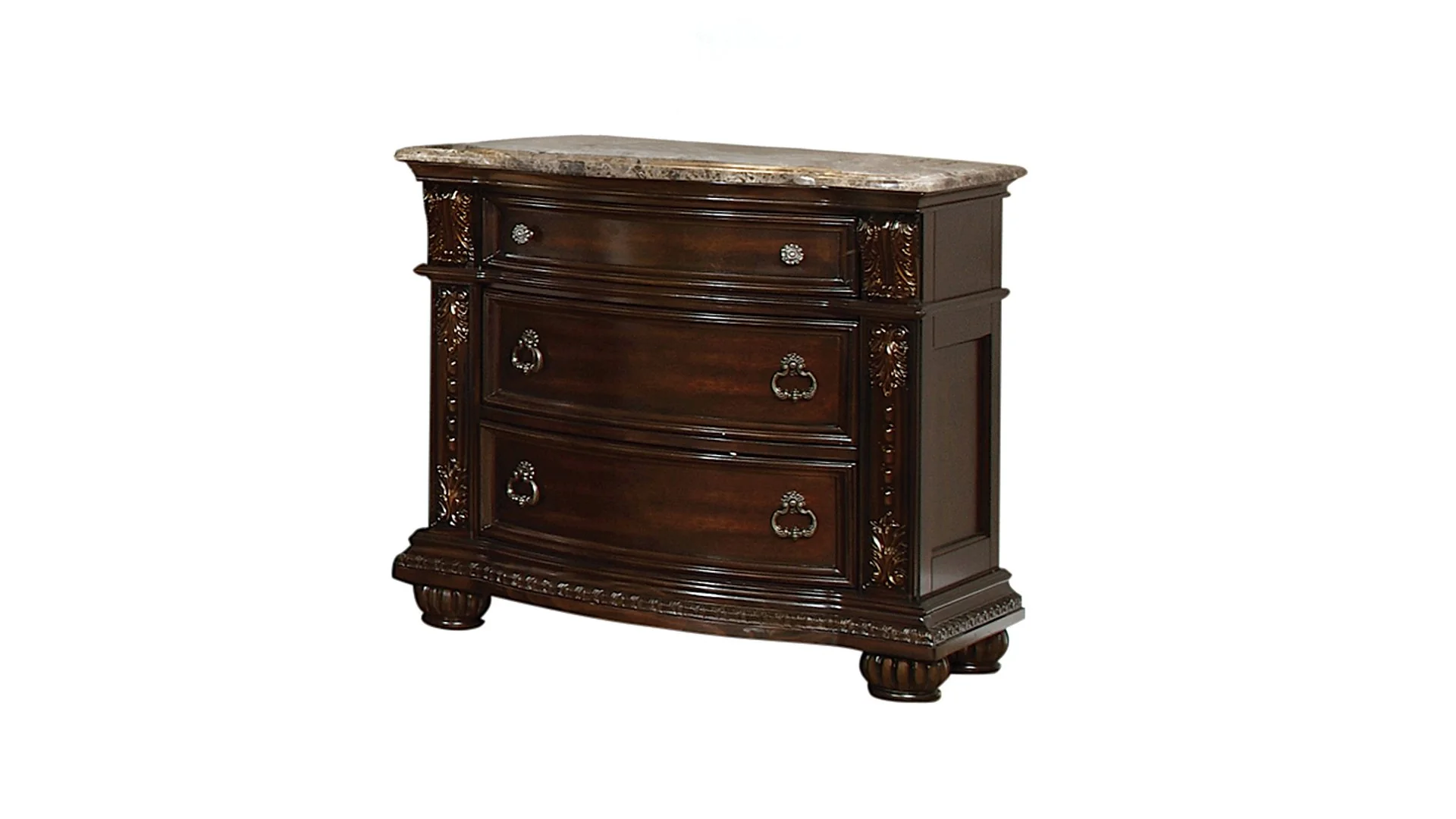 Roma 5 Pc Queen Bed Dark Walnut - Image 16