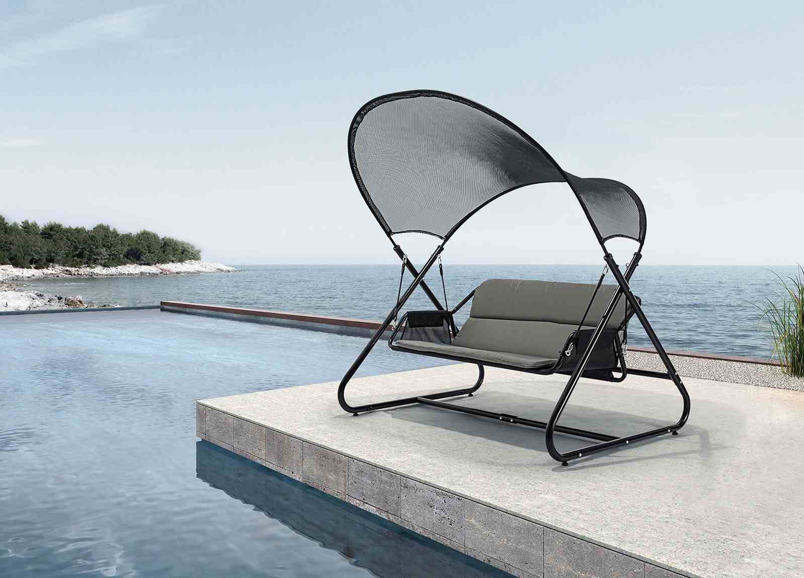 Sandor Swing Chair, Black