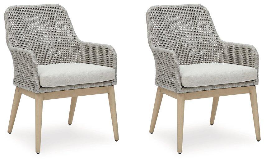 Seton Creek Outdoor Dining Arm Chair (Set of 2) - Image 5