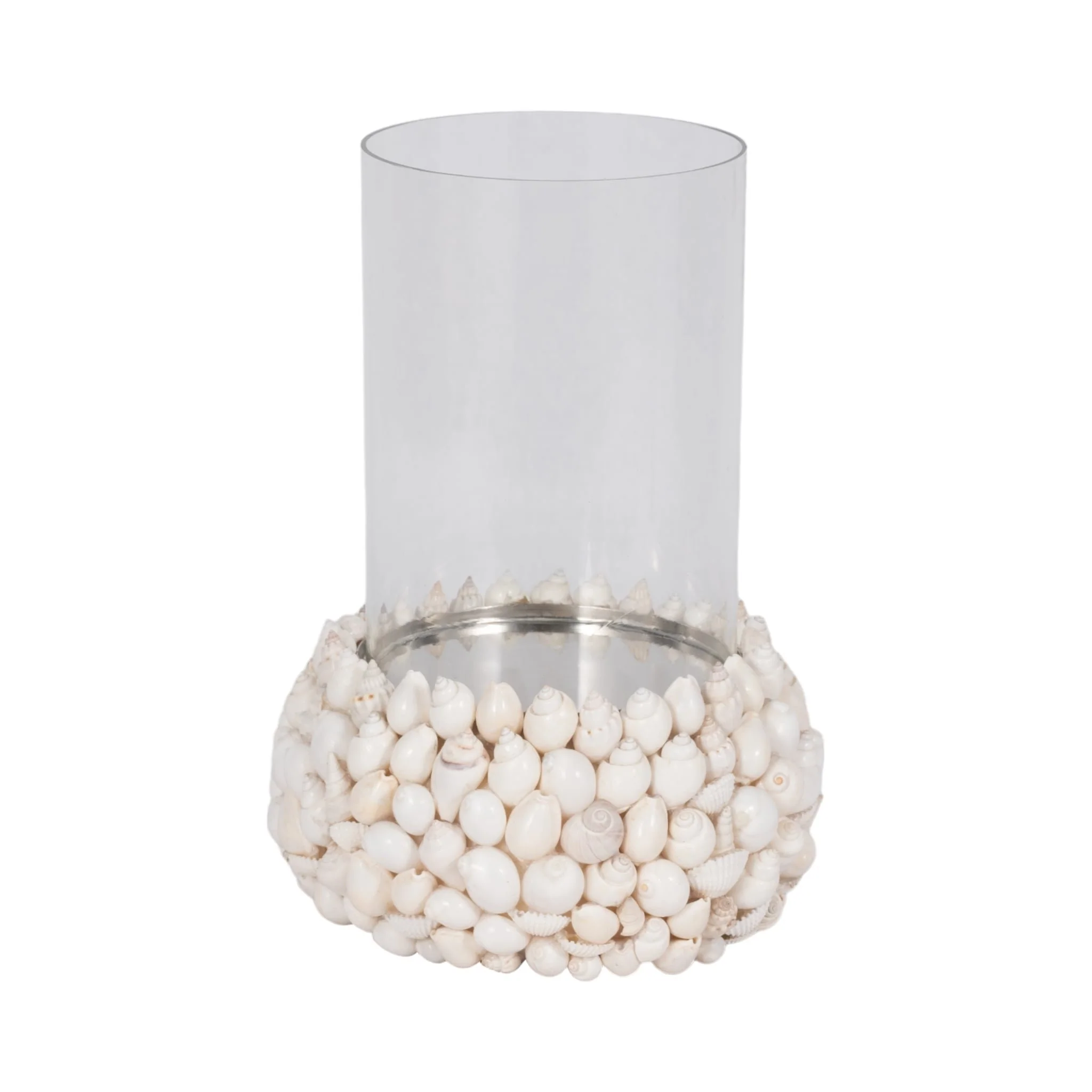 Shell, 10" Hurricane, White