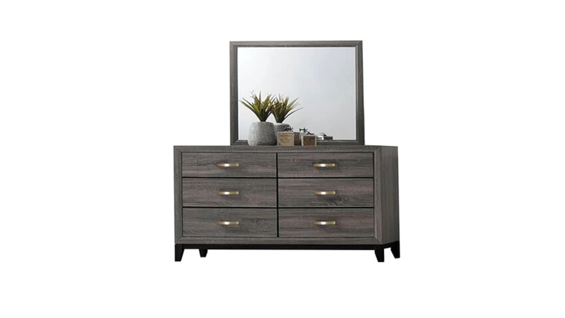 Sierra 4 Pc Queen Bed Gray - Image 5