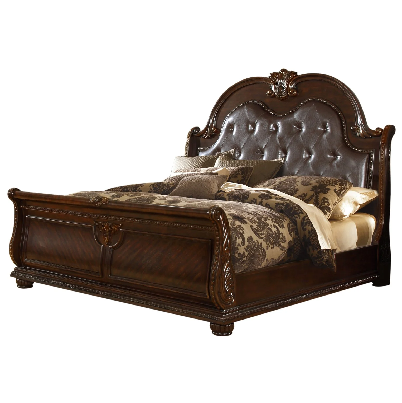 Sierra 5 Pc Queen Bed Gray - Image 3