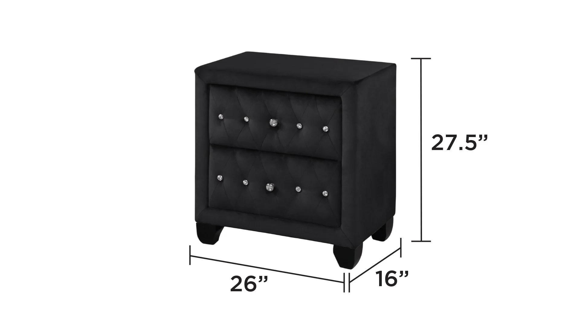 Sophia Full Bed 4 Black - Image 13