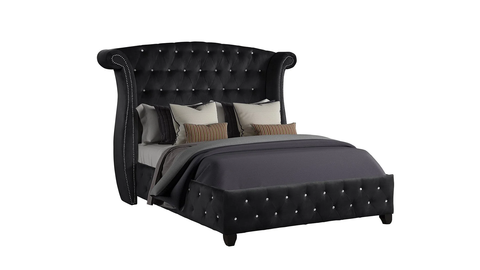 Sophia Full Bed 4 Black - Image 2