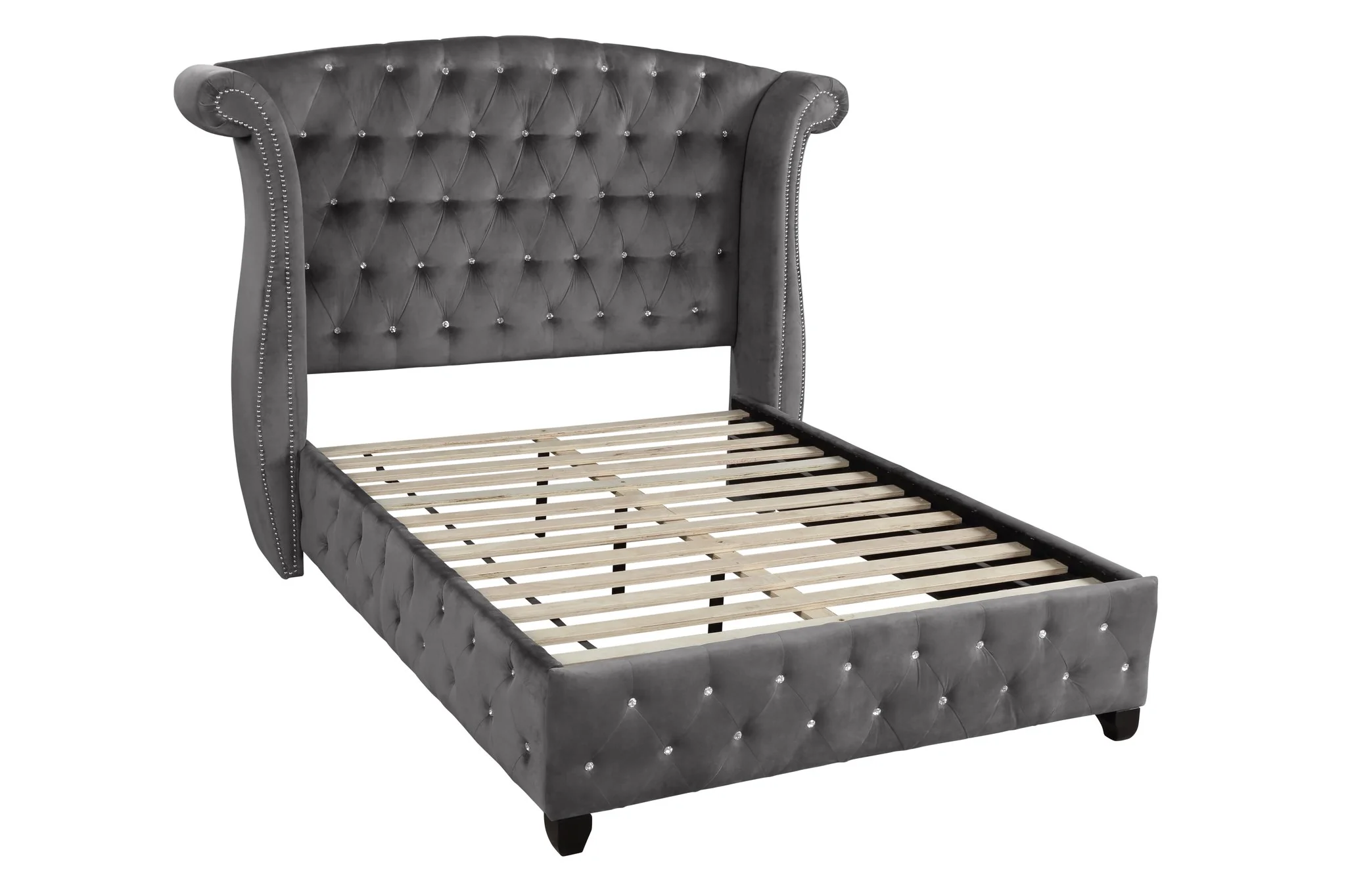 Sophia King Bed Grey - Image 3