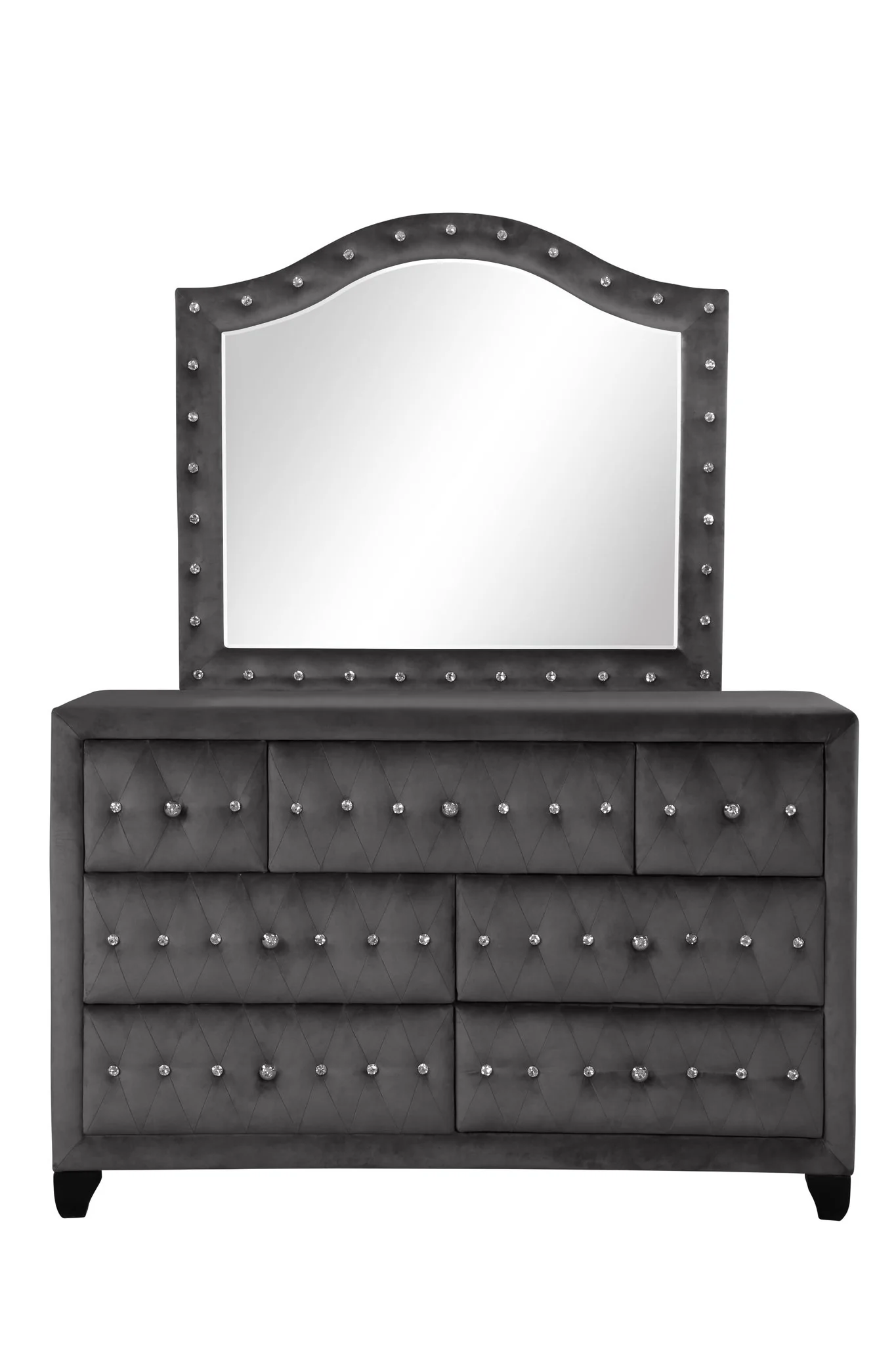 Sophia Queen Bed 5 Grey - Image 7