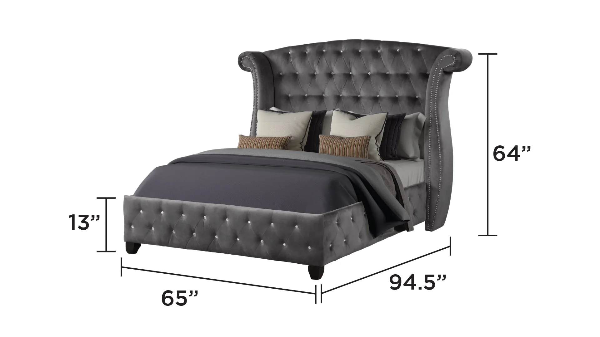 Sophia Queen Vanity 4 Grey - Image 5