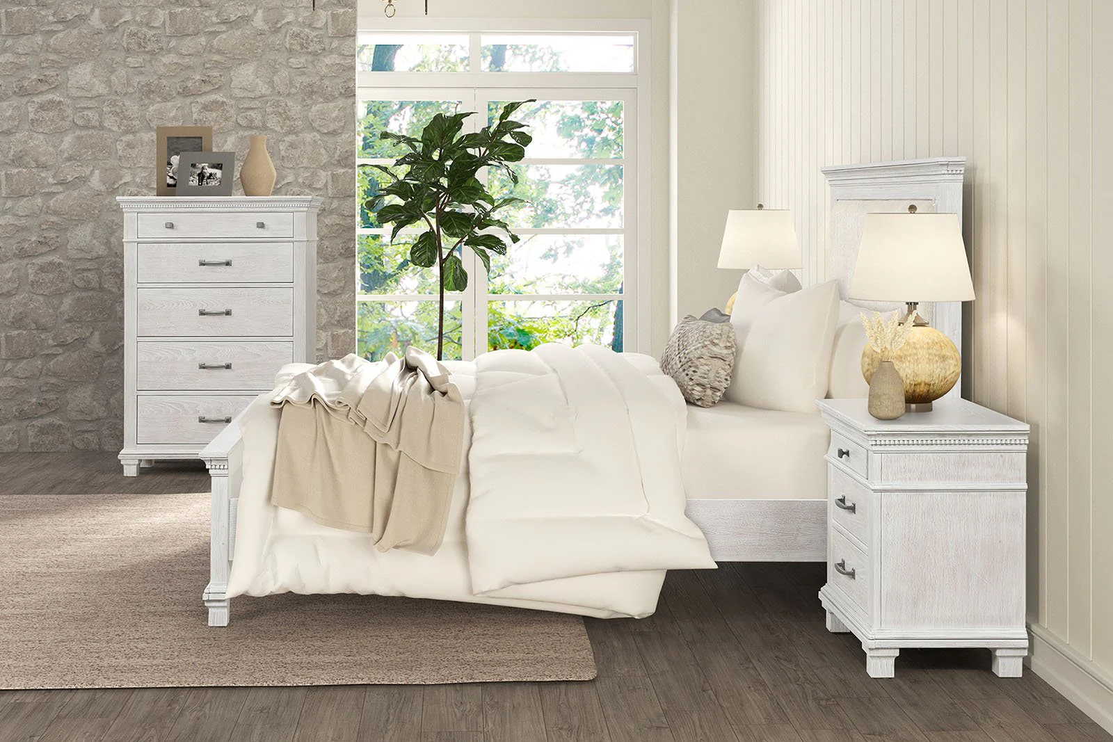 Swanley 5 Pc. Queen Bedroom Set w/ 2NS - Image 3