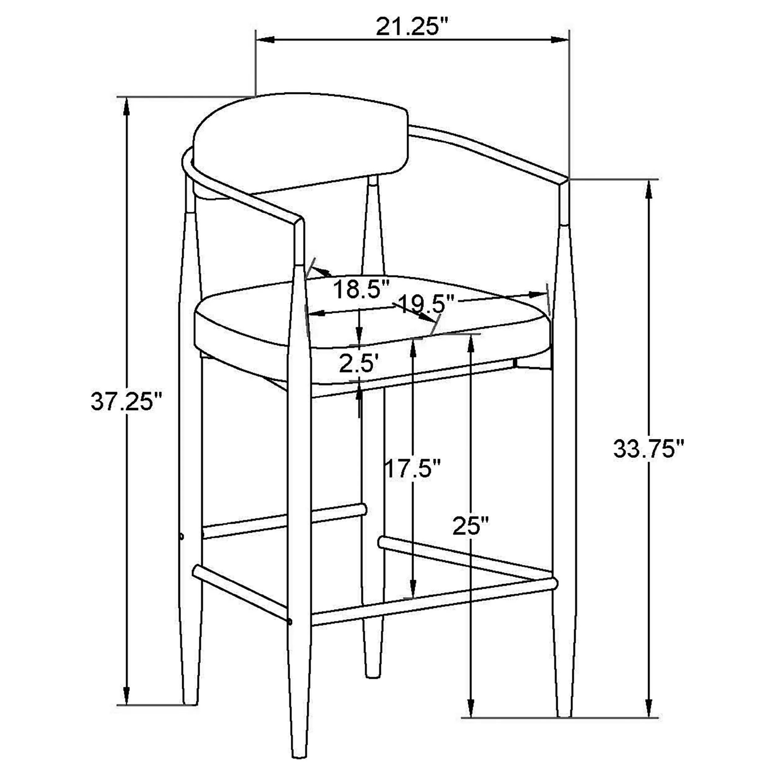 Tina Counter Chair - Image 42