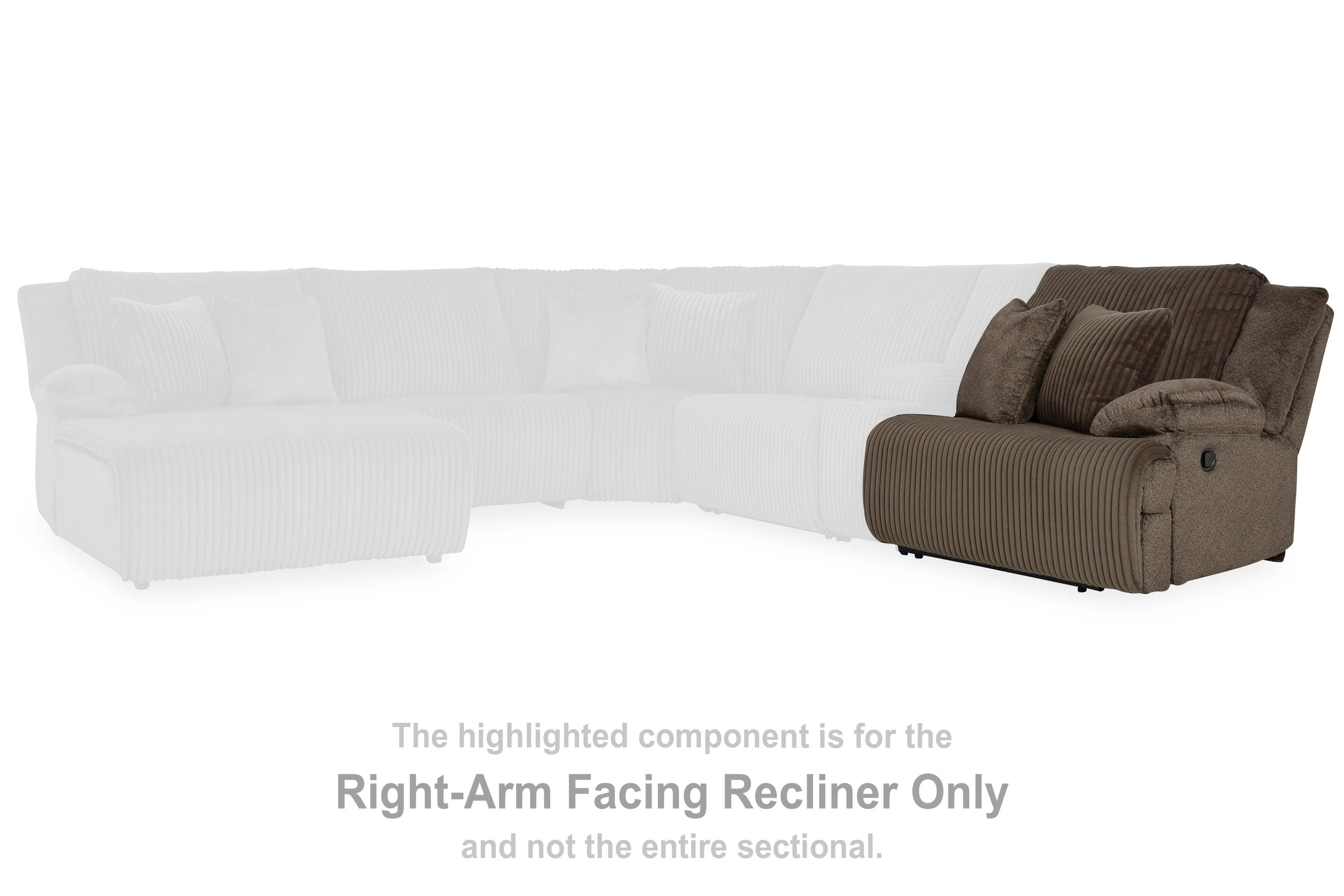 Top Tier Reclining Sofa Chaise Sectional - Image 35