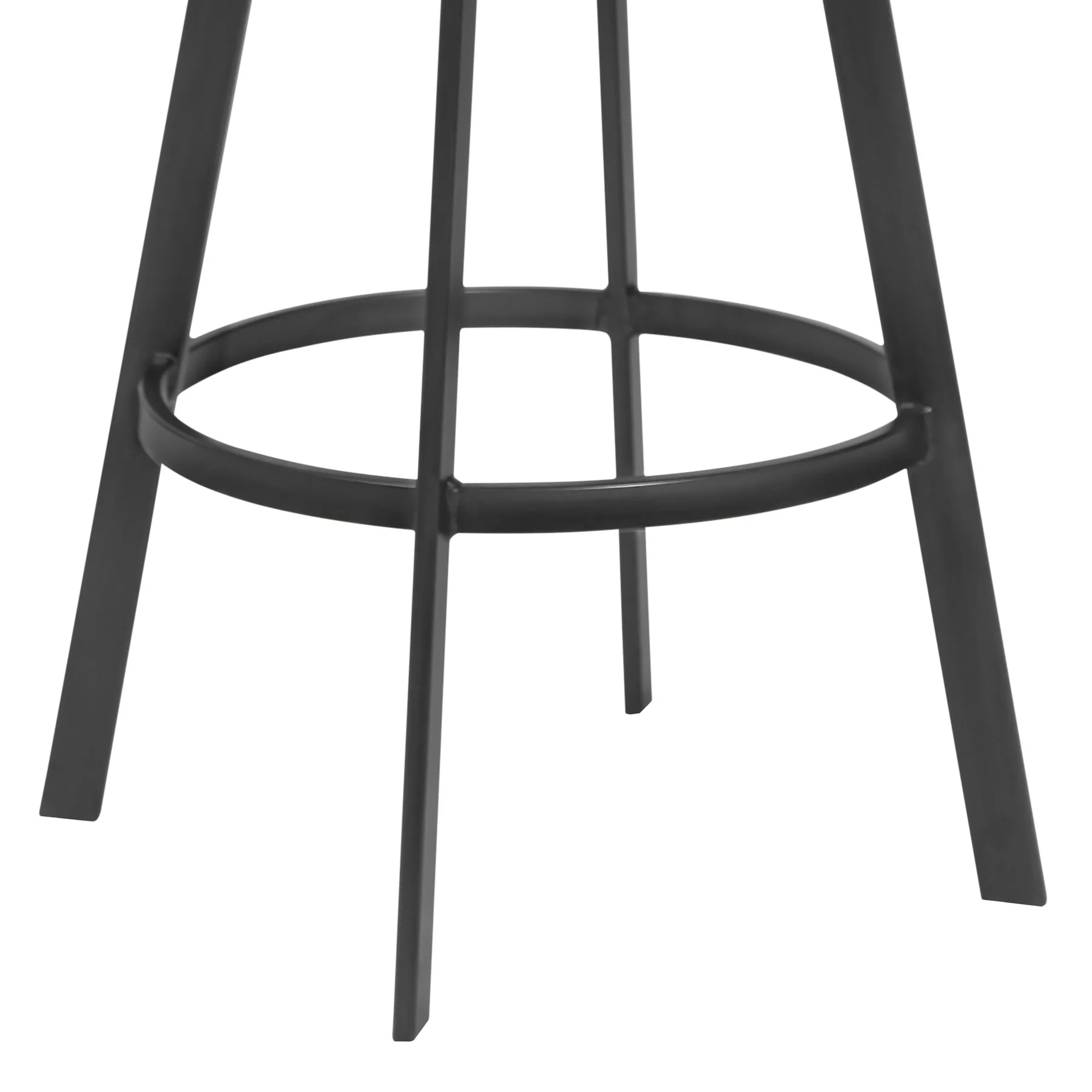 Topeka 30" Bar Height Barstool in Mineral Finish and Walnut Wood Seat - Image 3