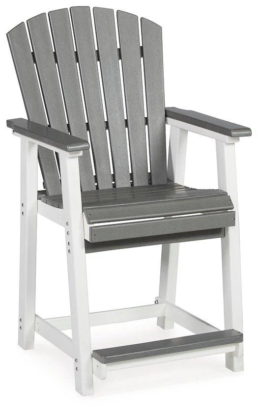 Transville Outdoor Counter Height Bar Stool (Set of 2) - Image 7