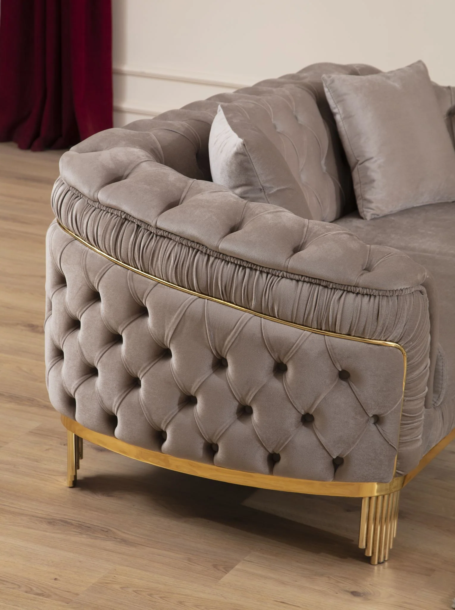 Vanessa Loveseat Taupe - Image 3