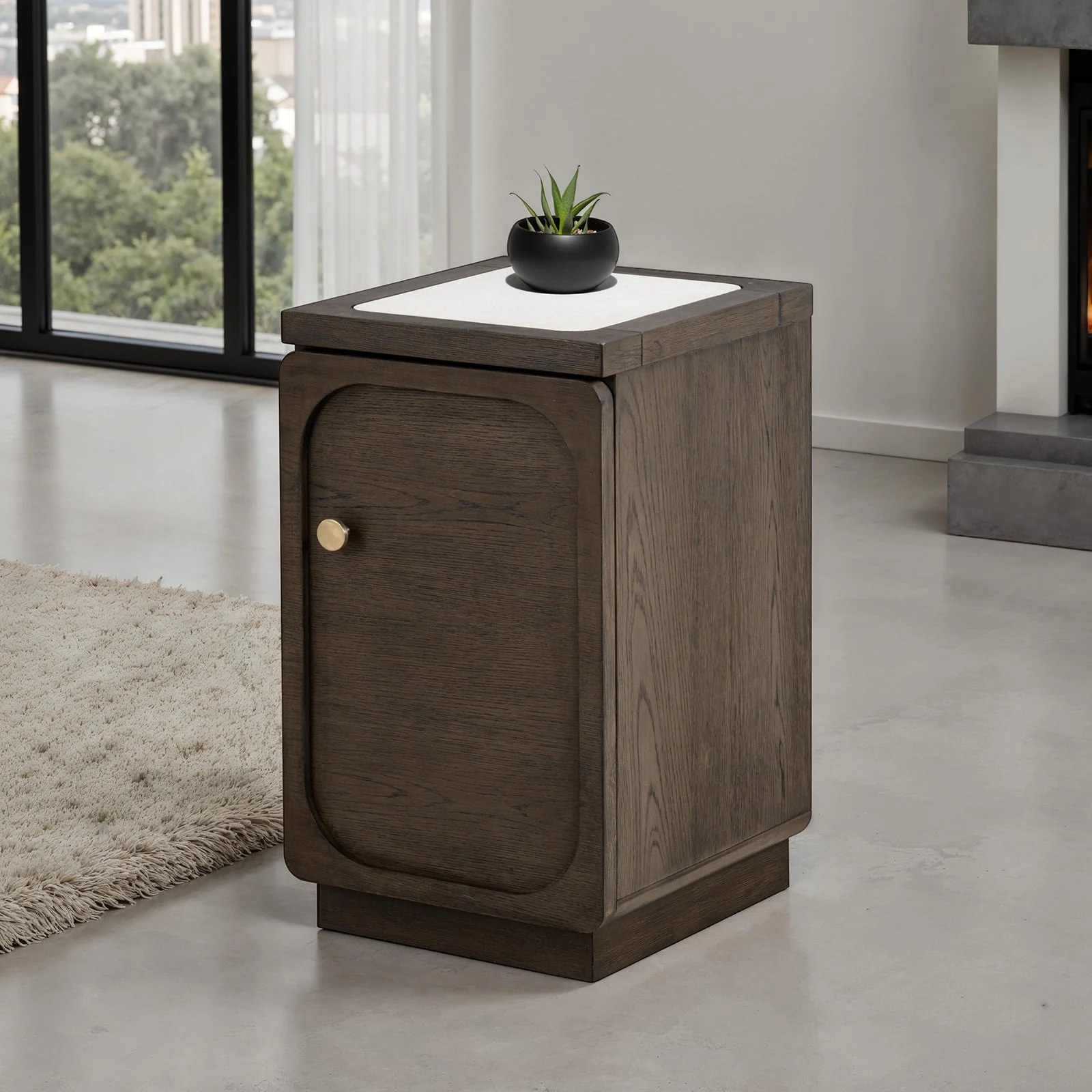 Vellara Chairside Table w/ 1 Power Outlet - Image 2