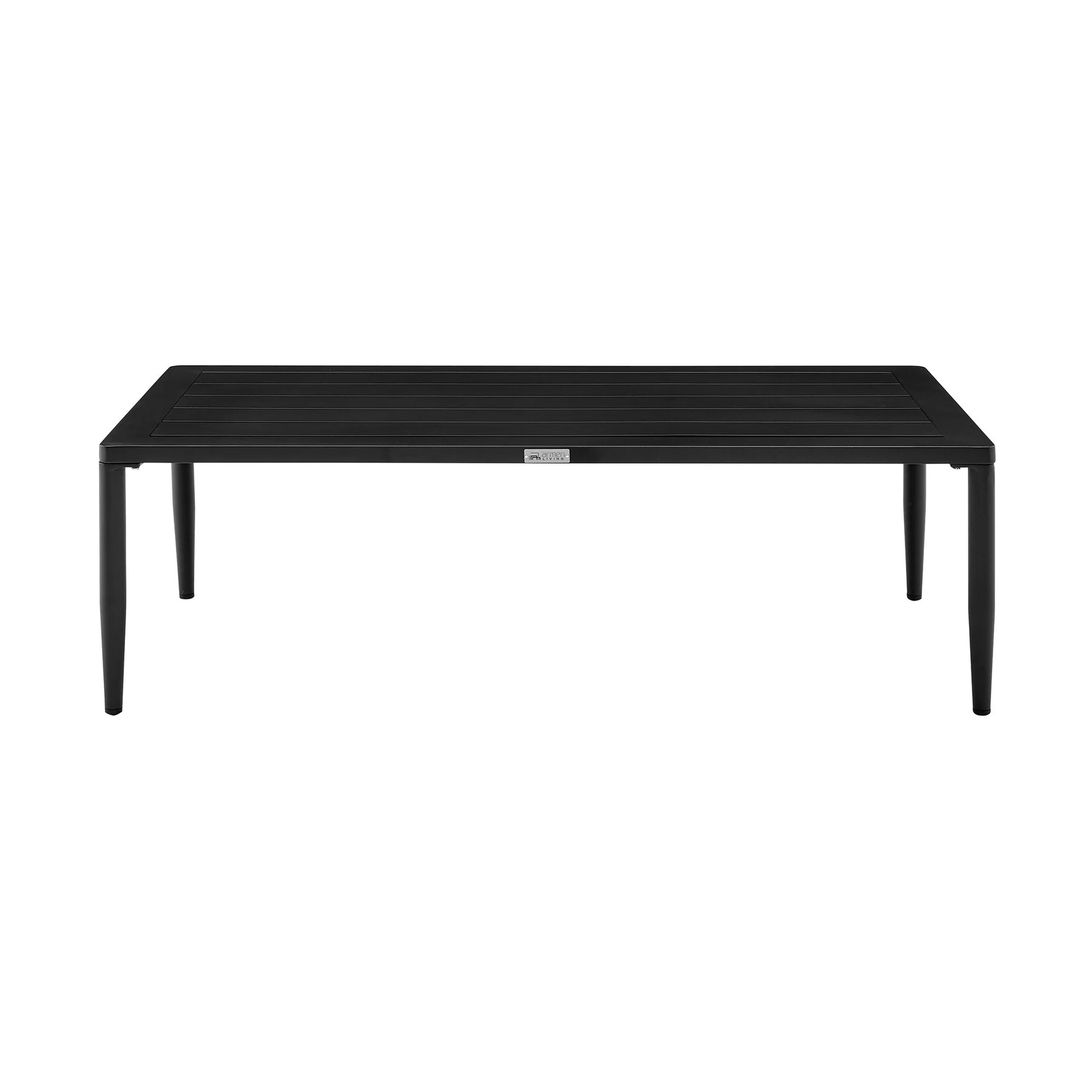Veyda Aluminum Outdoor Coffee Table in Black - Image 2
