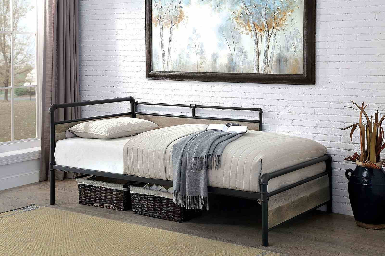 Vidar Daybed, Sand Black/Oak