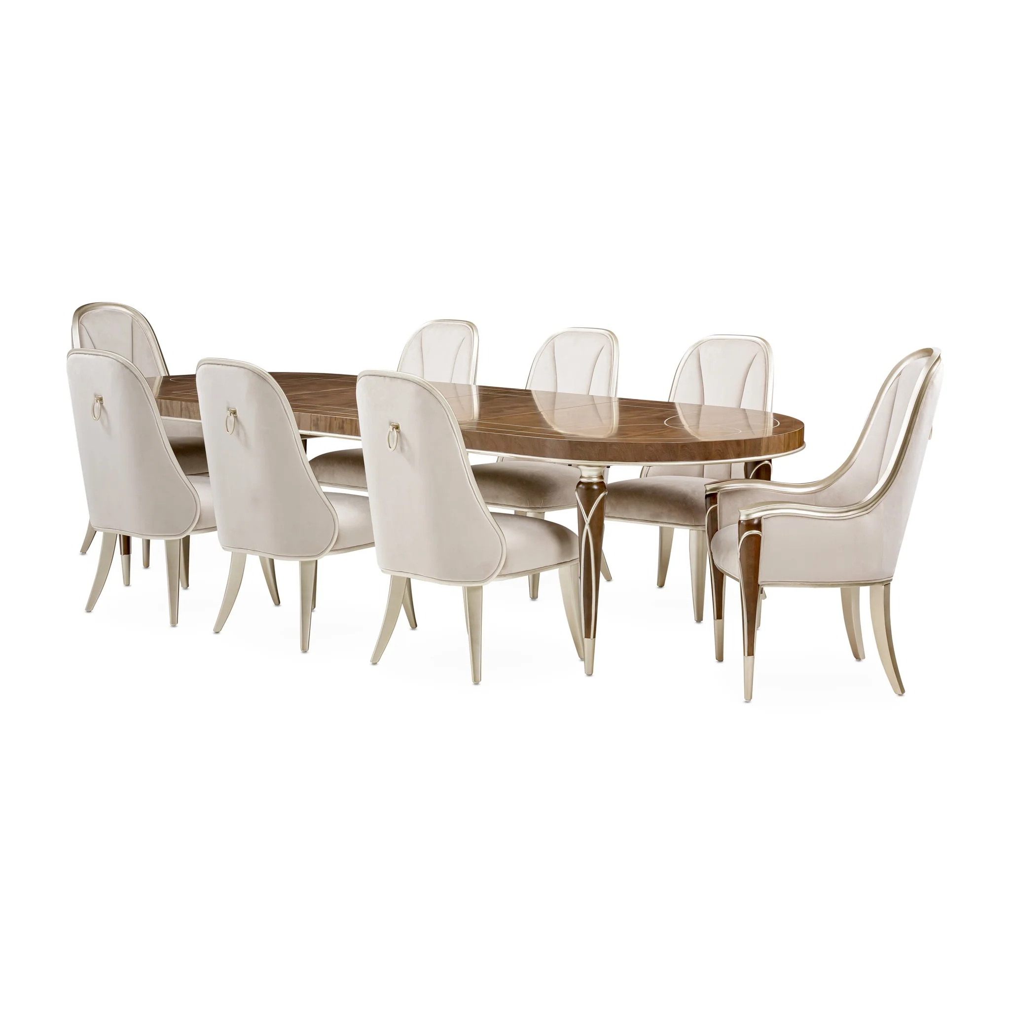Villa Cherie Oval Dining Table - Hazelnut