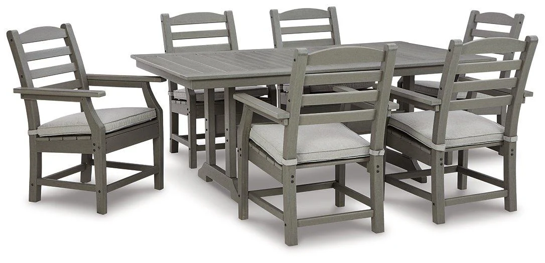 Visola Outdoor Dining Table with 6 Chairs - Image 3