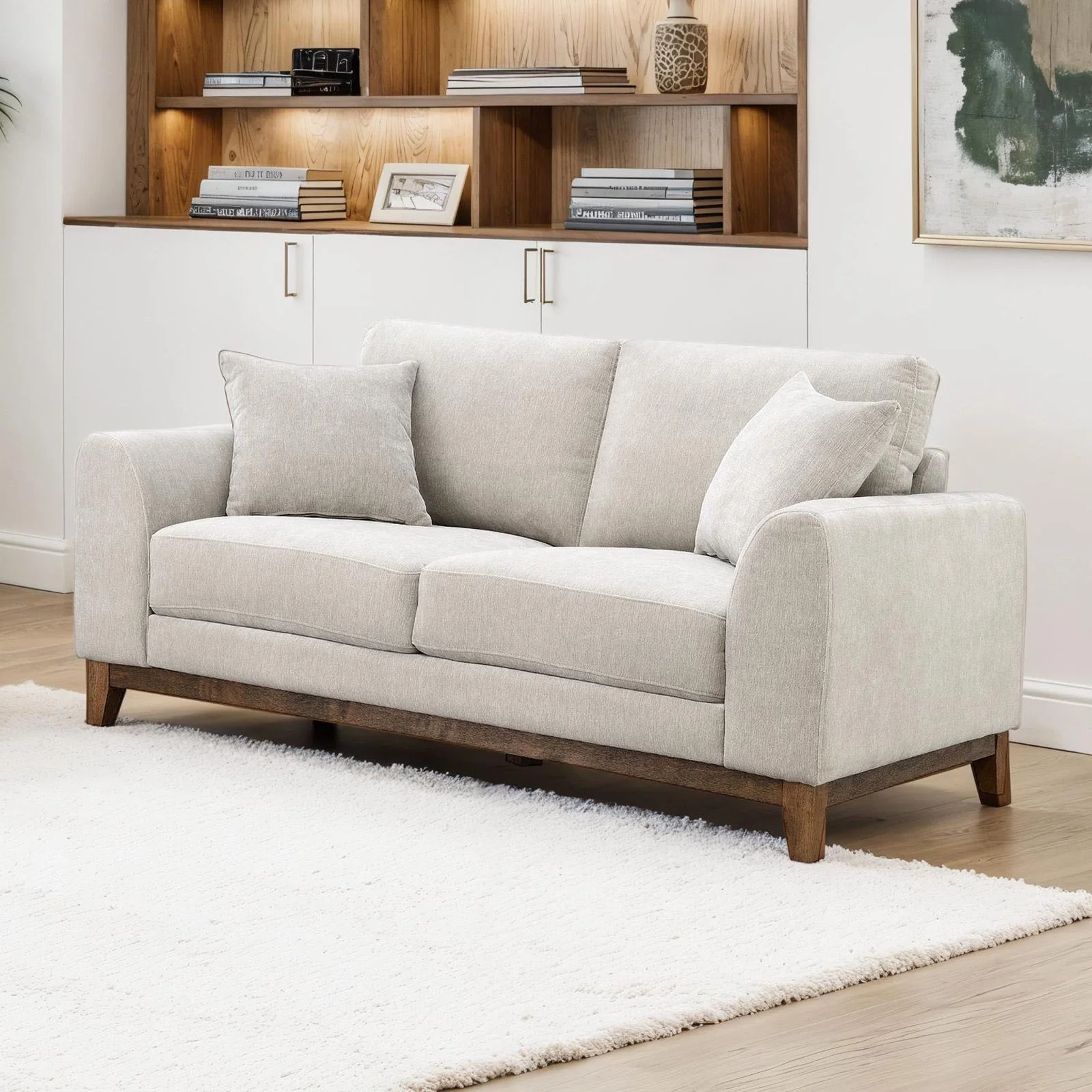 Watton Loveseat, Light Gray