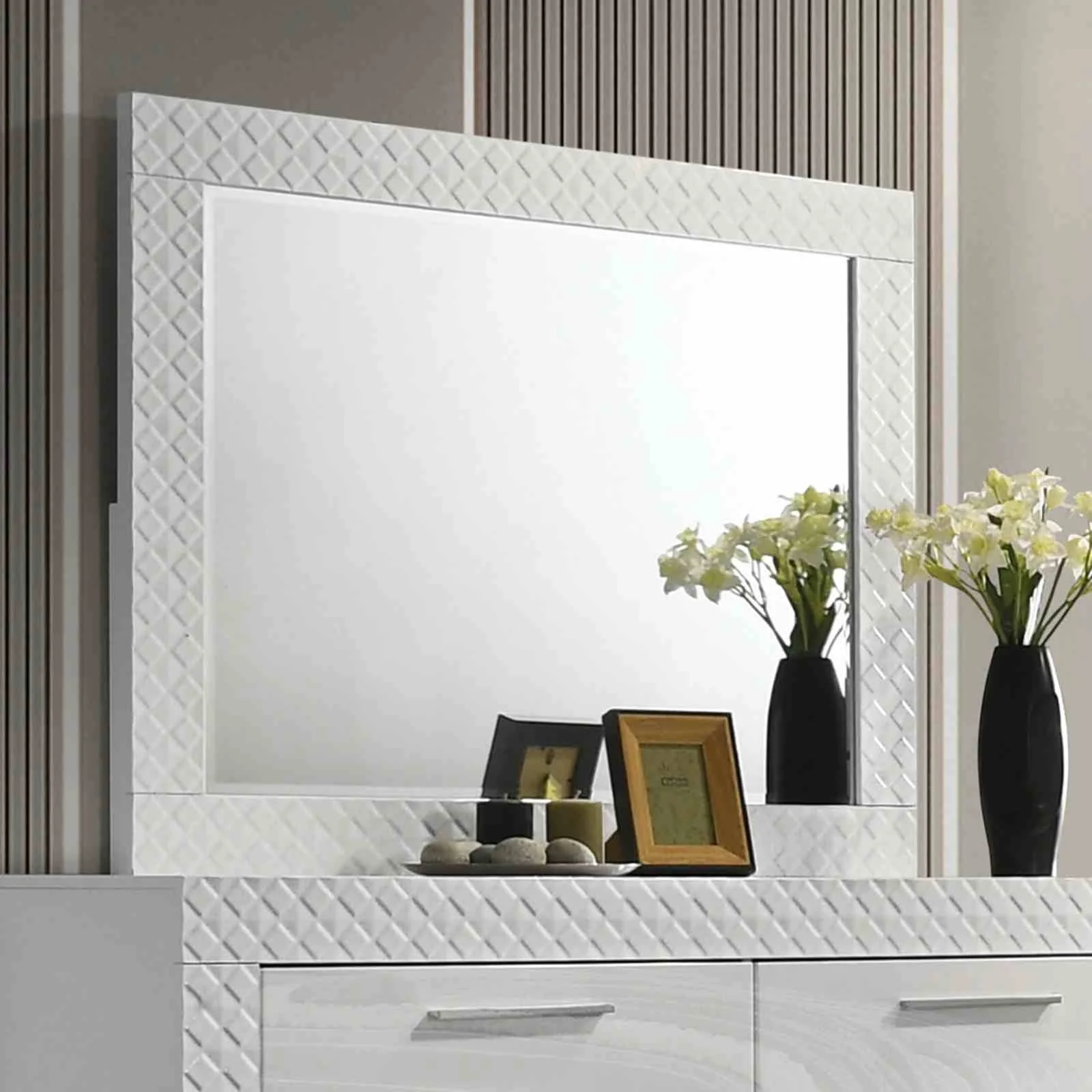 Whitby Mirror, White
