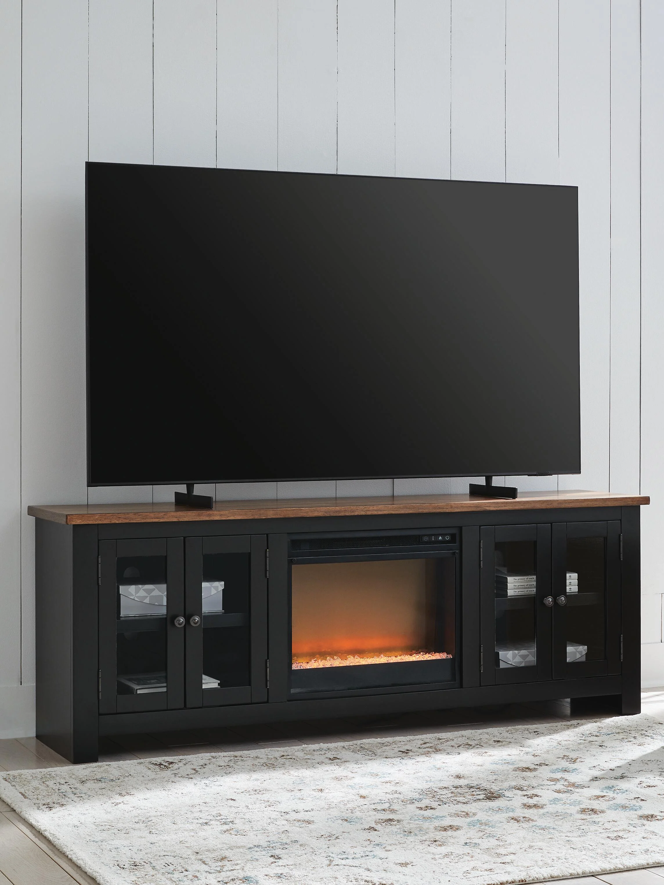 Wildenauer 76" TV Stand with Electric Fireplace - Image 2