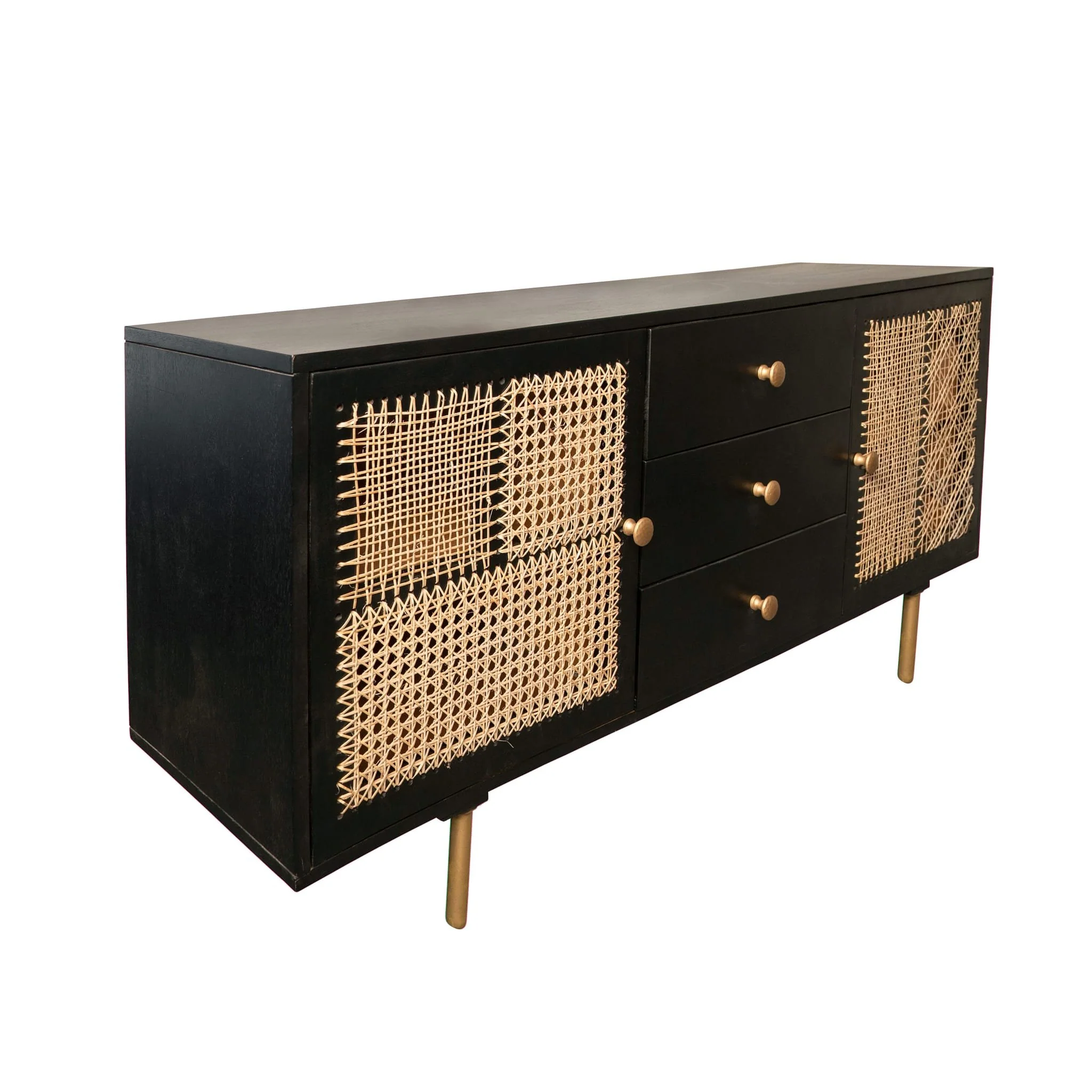 Wood 63x30" Patchwork Sideboard - Image 2