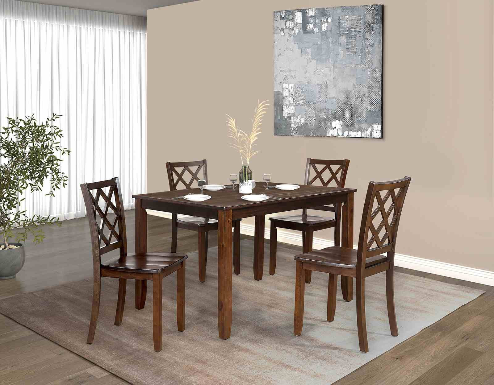 Yamhill 5 Pc. Dining Table Set, Dark Cherry
