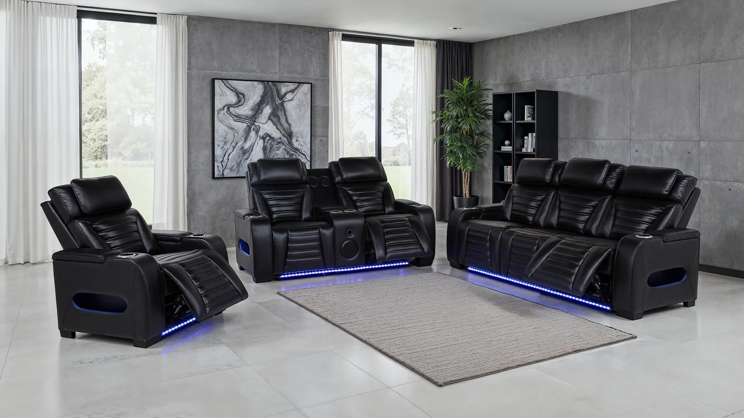 Zuma Dual Power Reclining Loveseat - Image 16